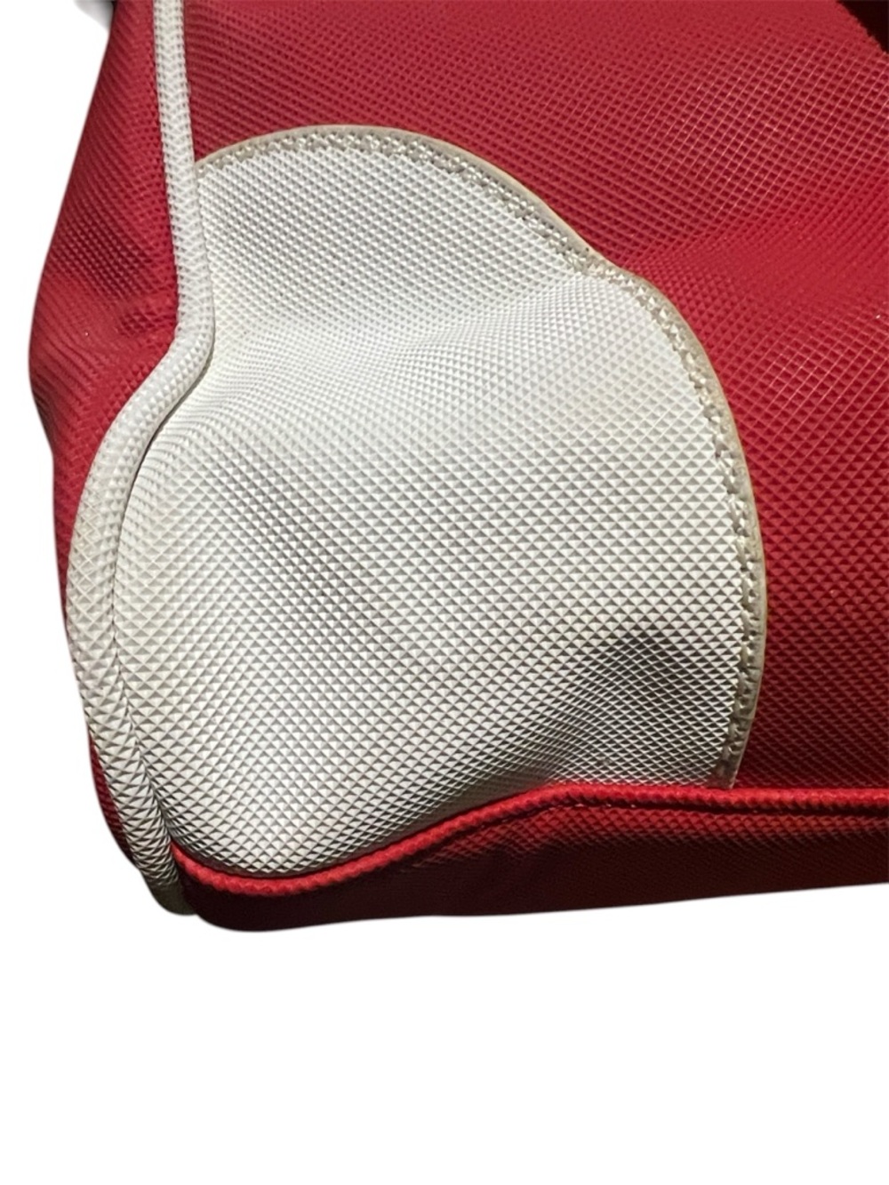 Lacoste Bowling Bag Handbag Red White - Picture 9 of 15